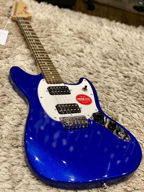 Squier Bullet Mustang HH with Laurel FB in Imperial Blue
